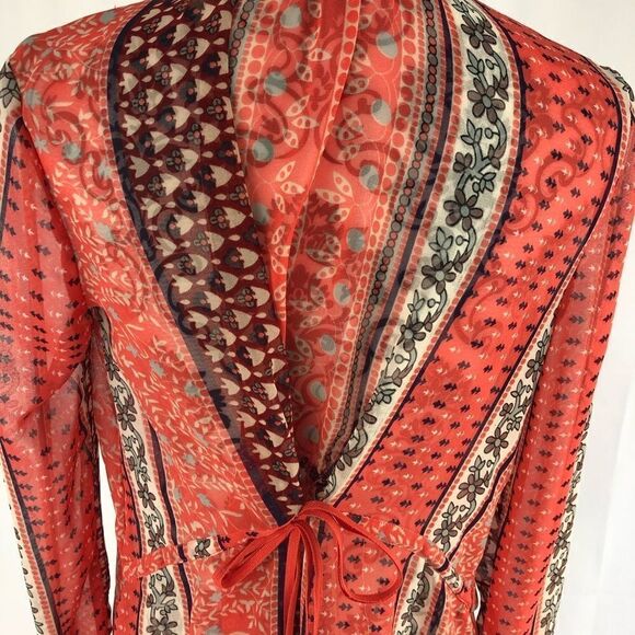 Free People Moonlight Mile Print Penny Georgette - Picture 6 of 8